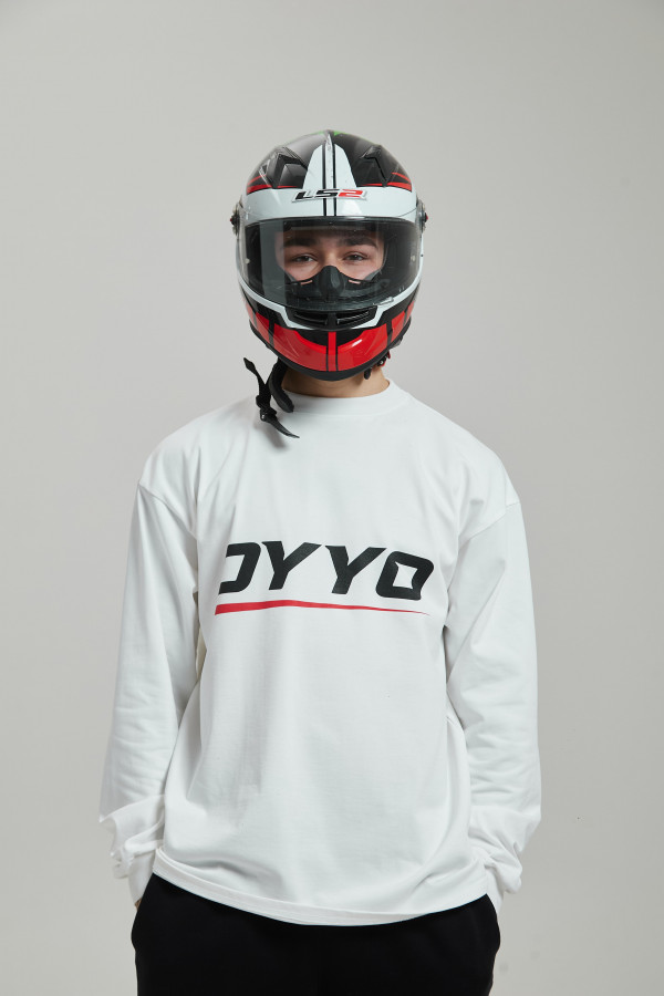 Лонгслив OYYO RACER RED белый S