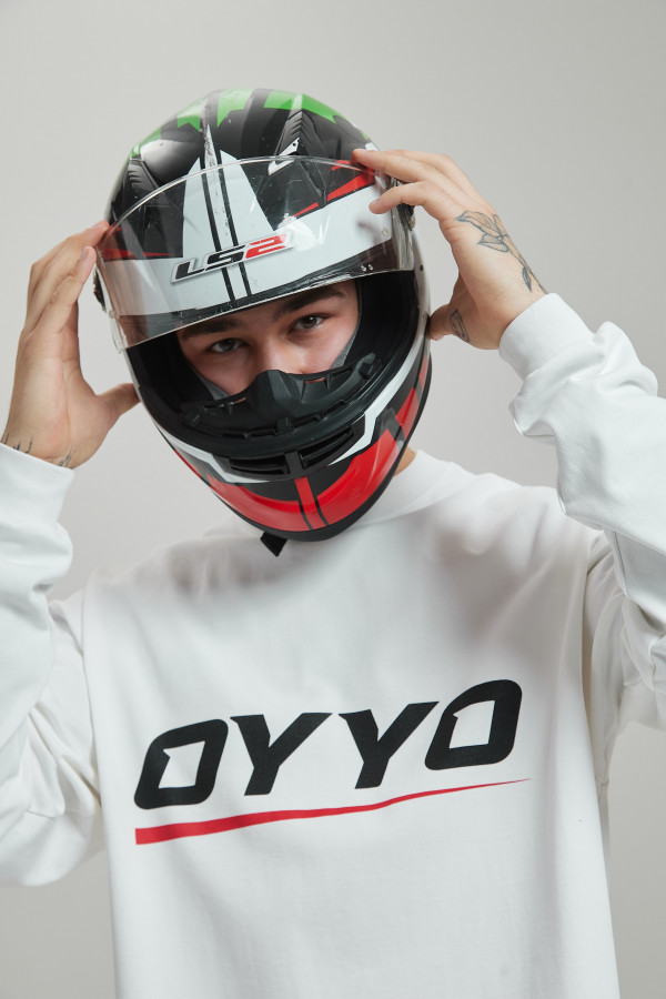 Лонгслив OYYO RACER RED белый S