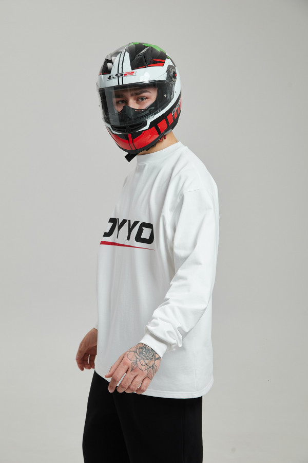 Лонгслив OYYO RACER RED белый S
