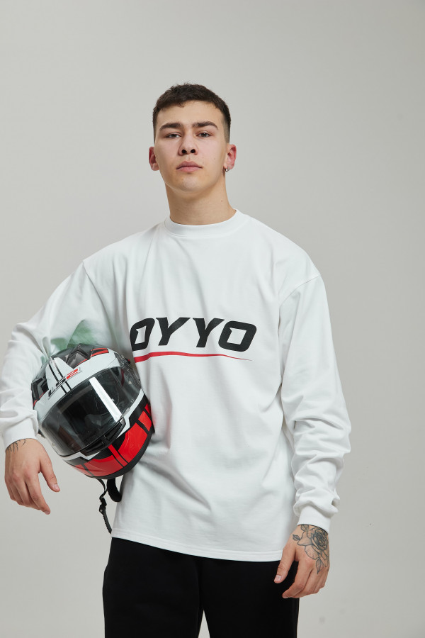 Лонгслив OYYO RACER RED белый S