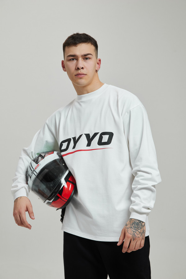 Лонгслив OYYO RACER RED белый S