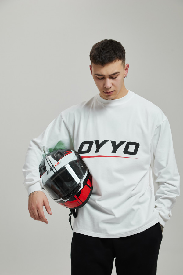 Лонгслив OYYO RACER RED белый S