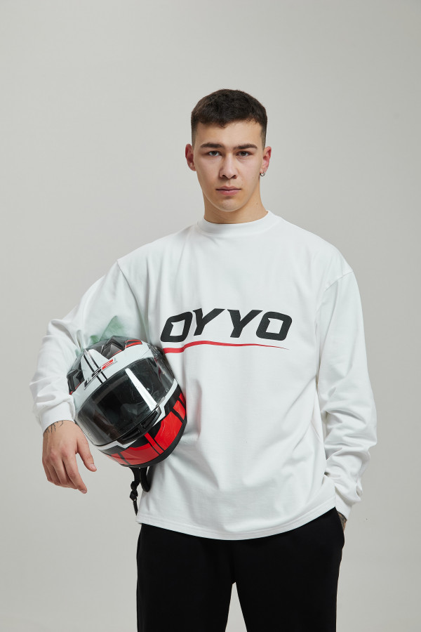 Лонгслив OYYO RACER RED белый S