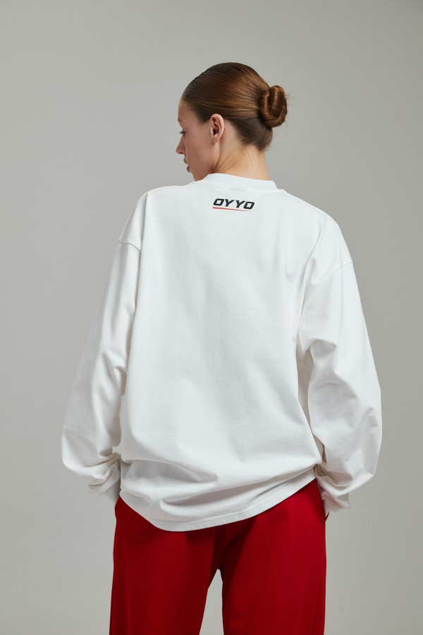 Лонгслив OYYO RACER RED белый S
