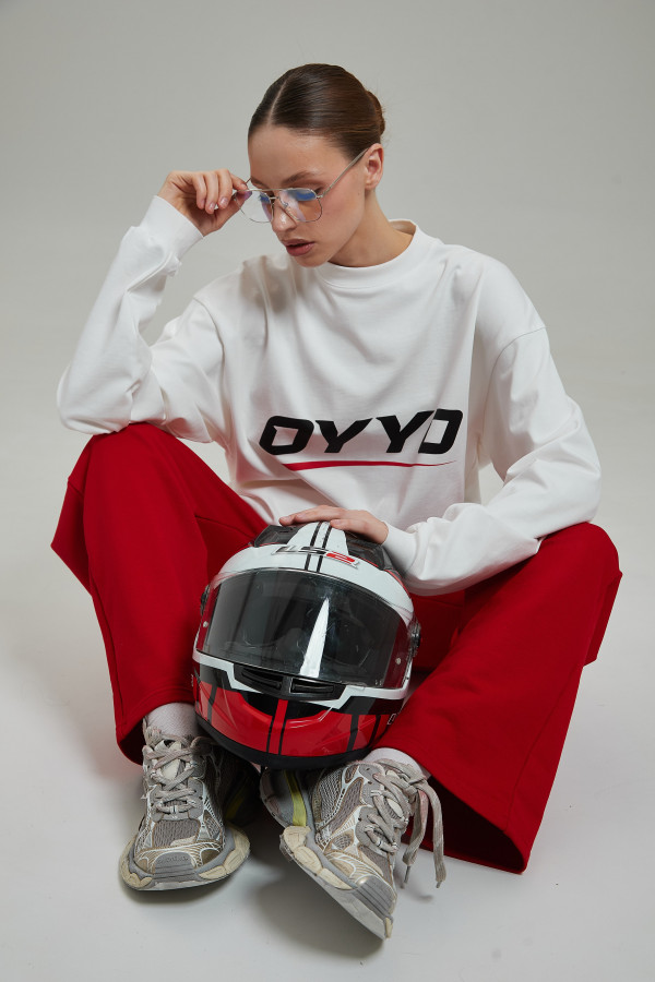 Лонгслив OYYO RACER RED белый S