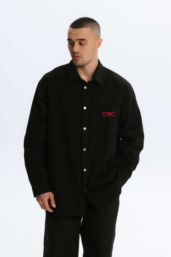 Рубашка OYYO «Тишина силы» черная XL