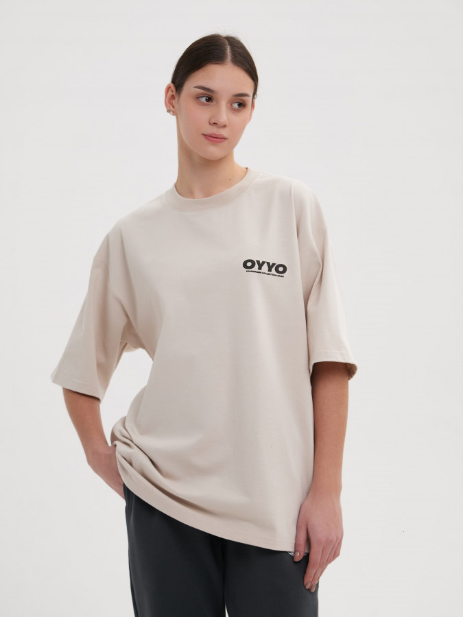 Футболка OYYO 2K25 бежевая M