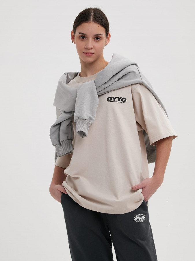 Футболка OYYO 2K25 бежевая M