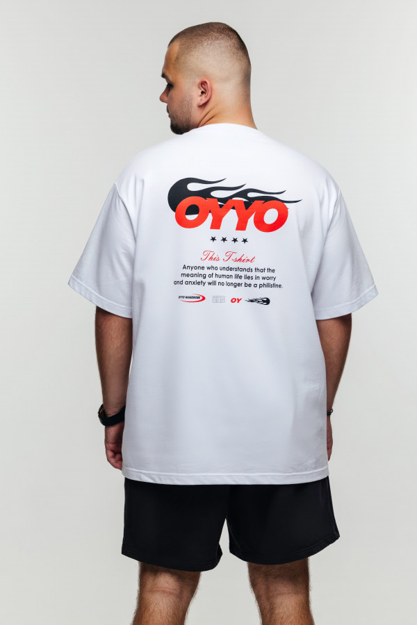 Футболка OYYO FLAME белая (XL)
