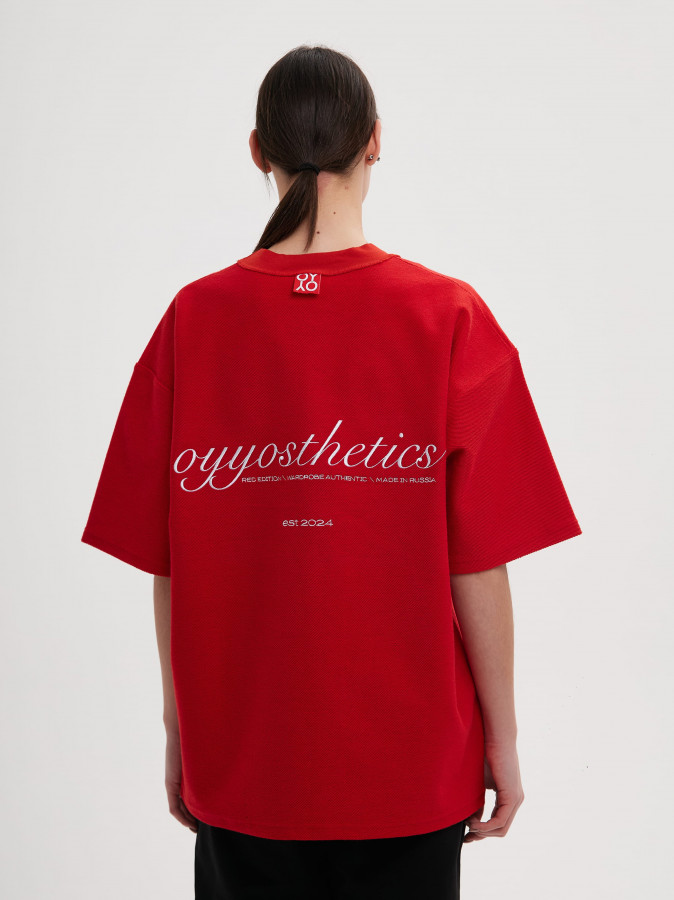 Футболка OYYOSTHETICS красная M