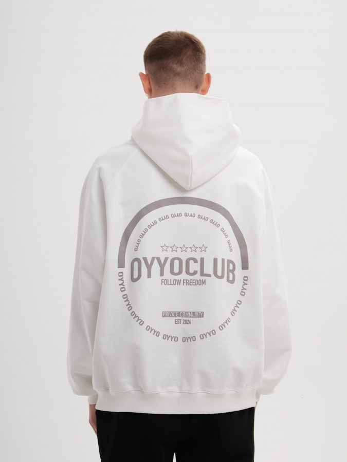 Худи OYYO CLUB белый (L)