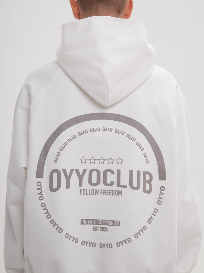 Худи OYYO CLUB белый (L)