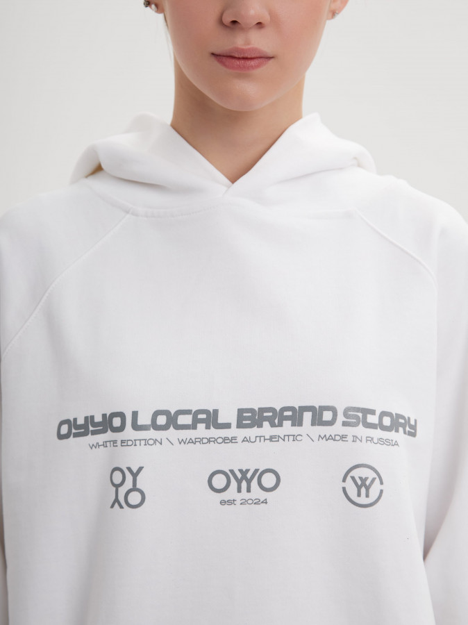 Худи OYYO LOCAL белый (L)